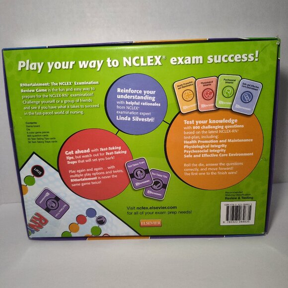 Rntertainment NCLEX-RN Examination Review Game COMPLETE Linda Ann Silvestri 2nd - Picture 6 of 12
